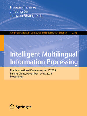cover image of Intelligent Multilingual Information Processing